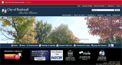 Desktop Screenshot of cityofrockwall.net