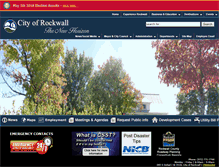 Tablet Screenshot of cityofrockwall.net
